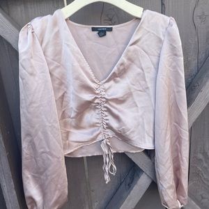 Satin Pink Long sleeve top